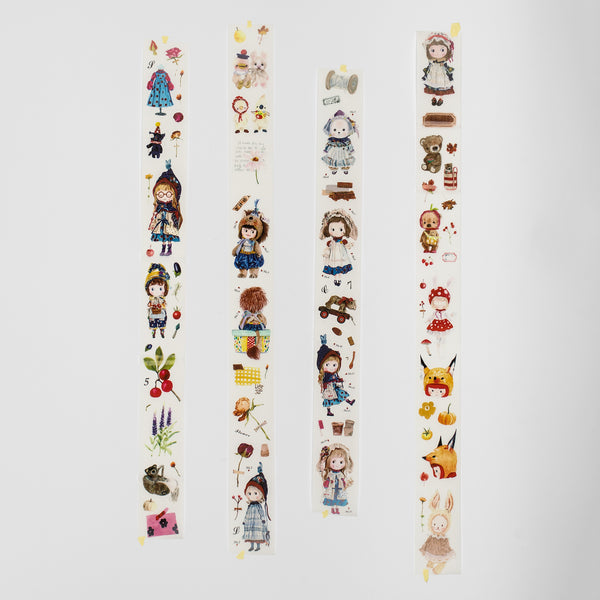 Washi Enhanced Tapes - Girl Dolls