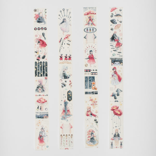 Washi Enhanced Tapes -  Little Red