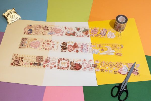 PET Embossed Tapes - Sweetie Bear