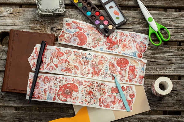 Washi Embossed Tapes - Lucky Fox